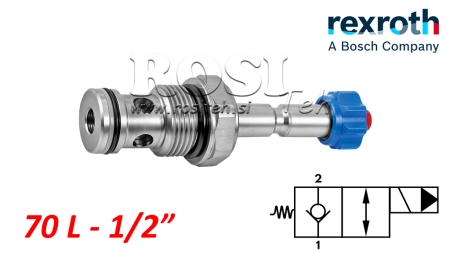ΥΔΡ. ΑΝΟΙΚΤΟΣ ΗΛΕΚΤΡΟΜΑΓΝΗΤΙΚΟΣ ΕΛΕΓΧΟΣ ΓΙΑ 2-ΔΡΟΜΟ ΒΑΛΒΙΔΑ REXROTH 1/2 70-LIT