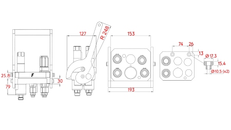 ΣΥΝΔΕΣΗ MULTI-FASTER 3PLV 5ΔΡΟΜΗ BSP 3×3/8 2×9/16 ΚΙΝΗΤΟ ΜΕΡΟΣ