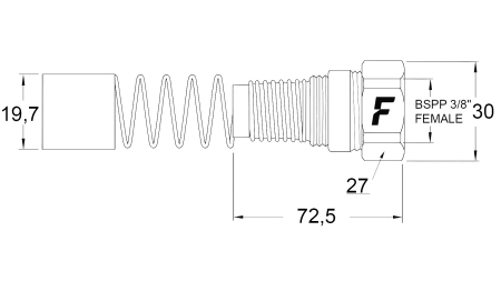 ΘΗΛΥΚΟΣ ΤΑΧΥΣΥΝΔΕΤΗΣ ΓΙΑ MULTI-FASTER 3/8 ΣΤΑΘΕΡΟ ΜΕΡΟΣ