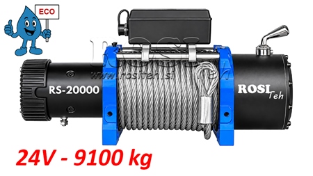 24 V ΗΛΕΚΤΡΙΚΌ ΒΑΡΟΎΛΚΟ RS-20000 - 9100 KG - ΣΥΡΜΑΤΌΣΧΟΙΝΟ - ECO
