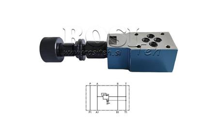 BEZPEČNOSTNÍ VENTIL CETOP 3 (A) 15-315 BAR
