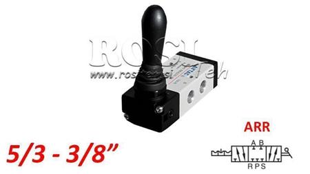 ΠΝΕΥΜΑΤΙΚΗ ΧΕΙΡΟΚΙΝΗΤΗ ΒΑΛΒΙΔΑ 5/3 3/8 PRT-0852-ARR ΧΕΙΡΟΚΙΝΗΤΗ ΕΠΙΣΤΡΟΦΗ