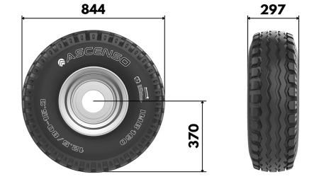 11,5/80-15,3 ΠΝΕΥΜΑΤΙΚΑ AW909 14PL S PLATIŠČΕΜ 9,00X15,3