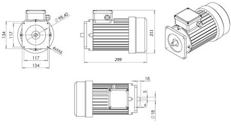 ERSATZMOTOR FÜR HYDRAULIKAGGREGAT 380V 2.2kW