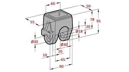 ΚΡΑΤΗΤΗΣ ΓΙΑ ΦΟΡΤΩΤΗ ΔΕΞΙΑ FI18-22 ΑΝΩ