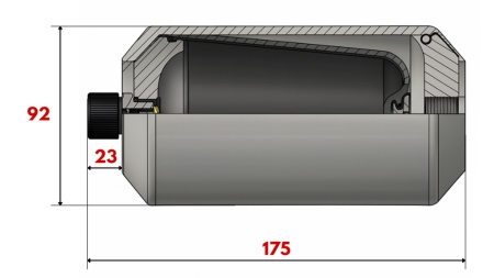 ΥΔΡΑΥΛΙΚΟΣ ΑΚΟΥΜΠΛΩΤΗΣ 0,45 LIT - M18x1,5