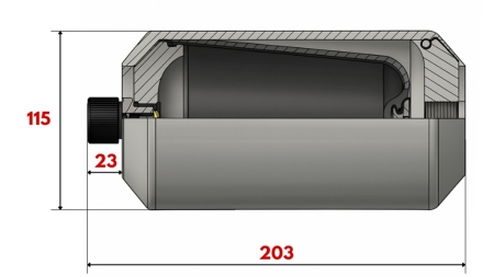 ΥΔΡΑΥΛΙΚΟΣ ΑΚΟΥΜΠΛΩΤΗΣ 1 LIT - M18x1,5