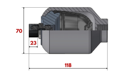 ΥΔΡΑΥΛΙΚΟΣ ΑΚΟΥΜΠΛΩΤΗΣ 0,15 LIT - M18x1,5