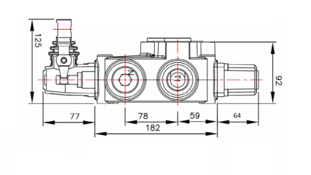 HYDRAULINEN VENTTIILI P120 - KAKSOISNOPEUS