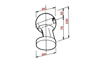 ΜΠΑΛΑ ΔΕΞΑΜΕΝΗΣ ΚΕΣΟΝΑ fi 60 ΜΠΡΟΣΤΑ
