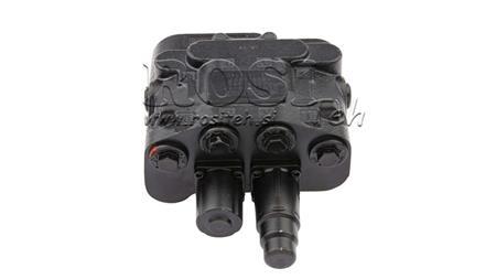 HYDRAULICKÝ OVLÁDACÍ VENTIL DLM-122/2 2xP80 L/min ZATÍŽENÍ S FLOAT FUNKCÍ