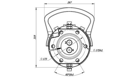 ΥΔΡΑΥΛΙΚΟΣ ΡΟΤΑΤΟΡΑΣ 16000/8000 KG ΜΕ ΦΛΑΝΤΖΑ