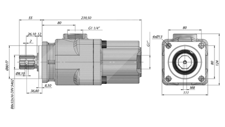 ΥΔΡΑΥΛΙΚΗ ΑΝΤΛΙΑ ΠΙΣΤΟΝΙΟΥ -42CC - 350 BAR