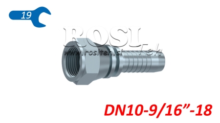 ΥΔΡΑΥΛΙΚΗ ΣΥΝΔΕΣΗ DKJ JIC74° ΘΗΛΥΚΟ DN10-9/16”-18