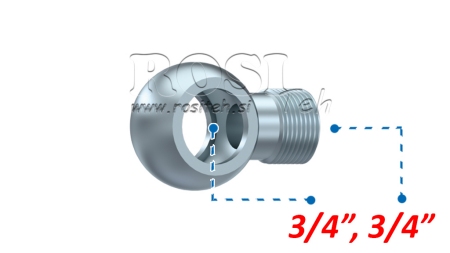 HIDRAVLIČNI PRIKLJUČEK OČESNI 3/4-3/4