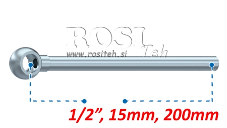 ΜΕΤΑΛΛΙΚΟΣ ΣΩΛΗΝΑΣ BANJO 15MM 1/2 200MM