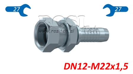 ΥΔΡΑΥΛΙΚΗ ΣΥΝΔΕΣΗ JIS ΙΑΠΩΝΙΚΗ 60° KOMATSU ΘΗΛΥΚΟ DN12-M22X1.5
