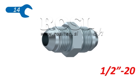 ΥΔΡΑΥΛΙΚΗ ΔΙΠΛΗ ΒΑΛΒΙΔΑ JIC74° 1/2”-20 1/2”-20