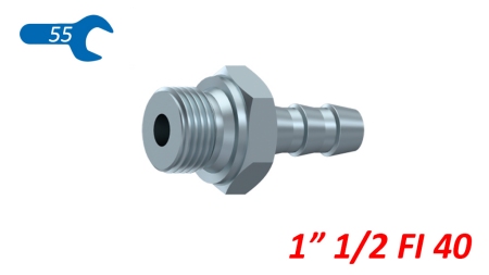 ΥΔΡΑΥΛΙΚΟΣ ΑΡΣΕΝΙΚΟΣ ΣΥΝΔΕΤΗΡΑΣ 1 1/2 ΓΙΑ ΛΑΣΤΙΧΕΝΙΟ ΣΩΛΗΝΑ ΔΙΑΜΕΤΡΟΥ 40