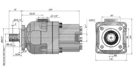 ΥΔΡΑΥΛΙΚΗ ΑΝΤΛΙΑ ΠΙΣΤΟΝΙΟΥ -60CC - 270 BAR