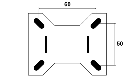 ΤΡΟΧΟΣ 75mm ΜΕ ΣΤΑΘΕΡΗ ΒΑΣΗ