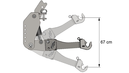 ΜΠΡΟΣΤΙΝΑ ΥΔΡΑΥΛΙΚΑ UNIVERSAL KIT CAT. 3 ΓΙΑ ΤΡΑΚΤΕΡ 2500 KG