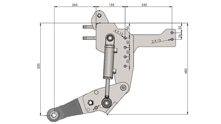 ΜΠΡΟΣΤΙΝΑ ΥΔΡΑΥΛΙΚΑ UNIVERSAL KIT CAT. 1 - PROFI STANDARD ΓΙΑ ΤΡΑΚΤΕΡ 800 KG