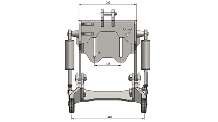 ΜΠΡΟΣΤΙΝΑ ΥΔΡΑΥΛΙΚΑ UNIVERSAL KIT CAT. 1 - PROFI STANDARD ΓΙΑ ΤΡΑΚΤΕΡ 800 KG
