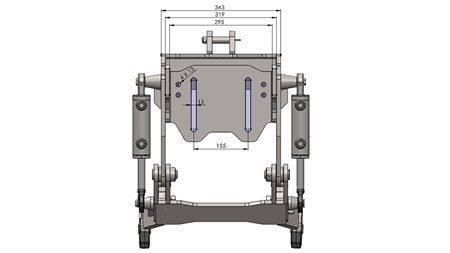 ΜΠΡΟΣΤΙΝΑ ΥΔΡΑΥΛΙΚΑ UNIVERSAL KIT CAT. 1 - PROFI STANDARD ΓΙΑ ΤΡΑΚΤΕΡ 800 KG