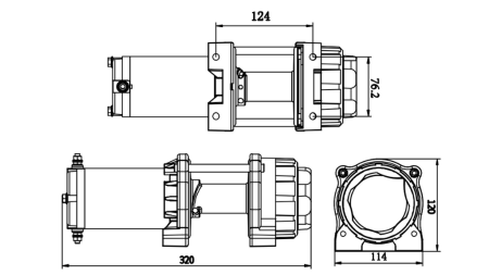 12 V ΗΛΕΚΤΡΙΚΌ ΒΑΡΟΎΛΚΟ RS-3500 - 1585 kg - ΣΥΝΘΕΤΙΚΌ ΣΧΟΙΝΊ - ECO