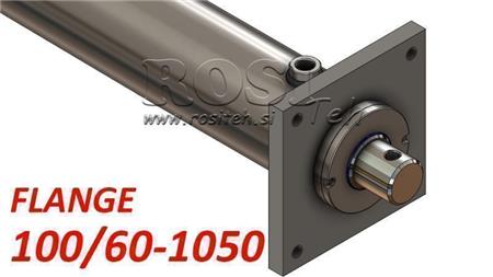 υδραυλικός κύλινδρος με πλάκα στήριξης 100/60-1050