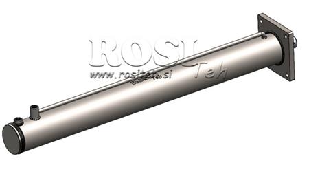 HYDRAULISYLINTERI HALKOMAKONEESEEN KIINNITYSLEVYLLÄ100/60-1050 - YLÄLIITÄNTÄ