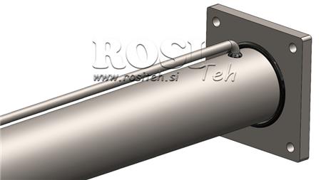 HYDRAULISYLINTERI HALKOMAKONEESEEN KIINNITYSLEVYLLÄ100/60-1050 - YLÄLIITÄNTÄ