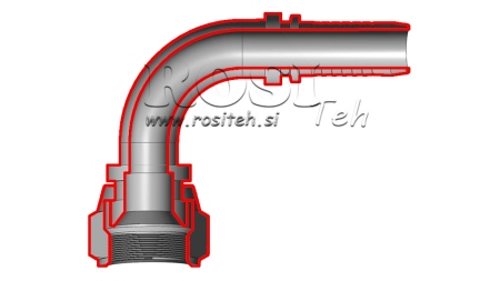 ΥΔΡΑΥΛΙΚΗ ΣΥΝΔΕΣΗ DKJ JIC74° ΘΗΛΥΚΟΣ ΕΛΒΟ 90° DN32-1 5/8-12