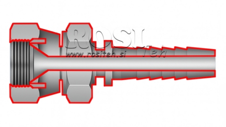 ΥΔΡΑΥΛΙΚΗ ΣΥΝΔΕΣΗ JIS ΙΑΠΩΝΙΚΗ 60° KOMATSU ΘΗΛΥΚΟ DN19-M30X1.5