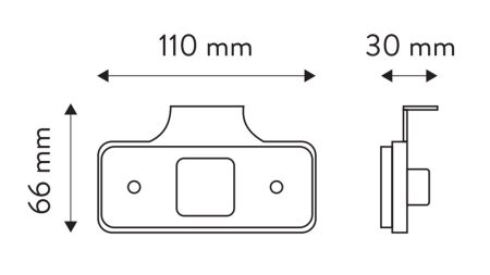 LED OZNAČEVALNA LUČ RDEČA 12V