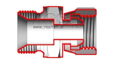 HIDRAVLIČNI REDUCIR VRTLJIVA MATICA BSP1/4 - BSP3/8
