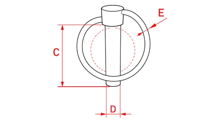 ΑΣΦΑΛΕΙΑ ΣΤΡΟΓΓΥΛΟΣ ΚΛΙΠ 8 MM (8 ΤΕΜ)