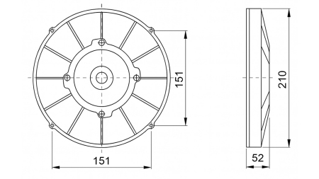 ΑΞΟΝΙΚΟΣ ΑΕΡΑΣ 190MM ΠΡΟΩΘΗΣΗ 12V