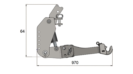 ΜΠΡΟΣΤΙΝΑ ΥΔΡΑΥΛΙΚΑ UNIVERSAL KIT CAT. 3 ΓΙΑ ΤΡΑΚΤΕΡ 2500 KG