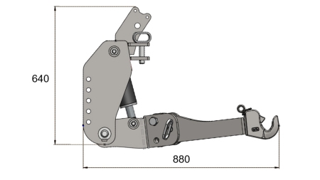 ΜΠΡΟΣΤΙΝΑ ΥΔΡΑΥΛΙΚΑ UNIVERSAL KIT FLEX 2KAT ΓΙΑ ΤΡΑΚΤΕΡ 1500KG