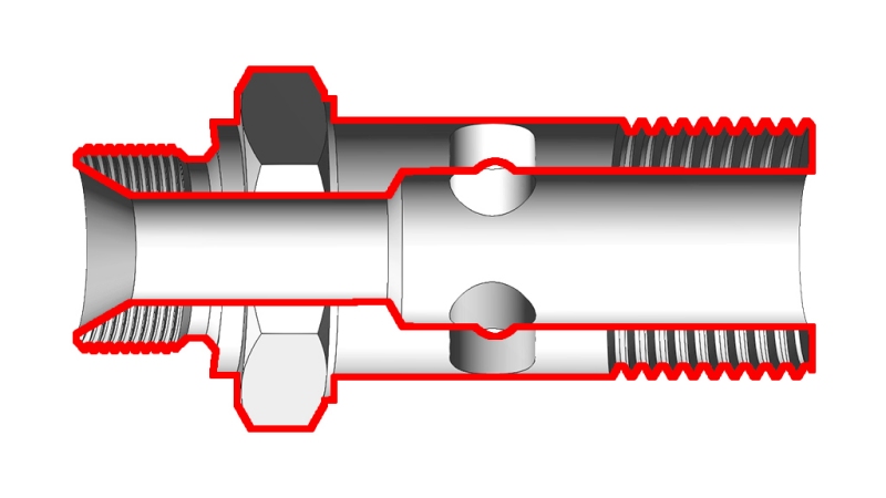 HIDRAVLIČNI VOTLI VIJAK BANJO BSP3/4 S PODALJŠANIM NAVOJEM BSP1/2