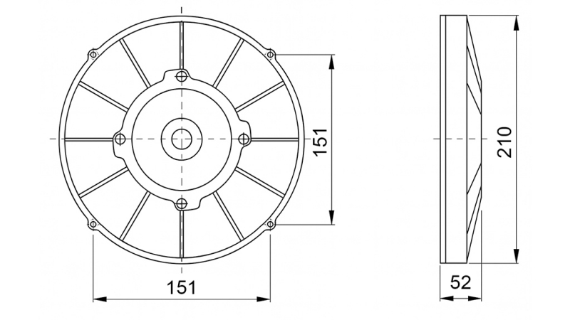 ΑΞΟΝΙΚΟΣ ΑΕΡΑΣ 190MM ΠΡΟΩΘΗΣΗ 12V