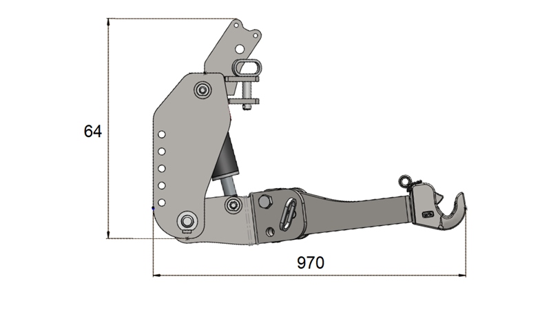 ΜΠΡΟΣΤΙΝΑ ΥΔΡΑΥΛΙΚΑ UNIVERSAL KIT CAT. 3 ΓΙΑ ΤΡΑΚΤΕΡ 2500 KG