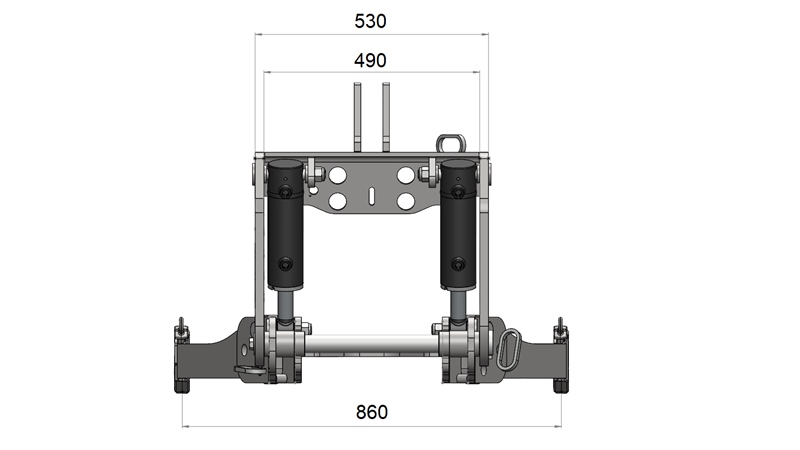 ΜΠΡΟΣΤΙΝΑ ΥΔΡΑΥΛΙΚΑ UNIVERSAL KIT CAT. 3 ΓΙΑ ΤΡΑΚΤΕΡ 2500 KG