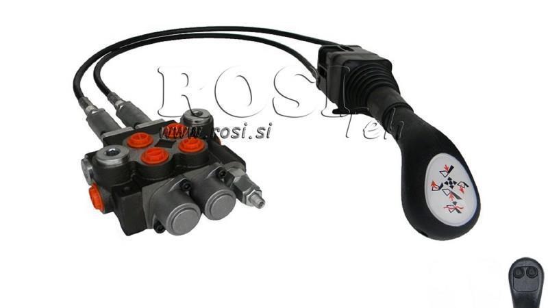 JOYSTICK 2x ΚΟΥΜΠΙ ΜΕ ΡΟΔΕΛΑ 1.5 m ΚΑΙ ΥΔΡΑΥΛΙΚΗ ΒΑΛΒΙΔΑ 2xP40 l.