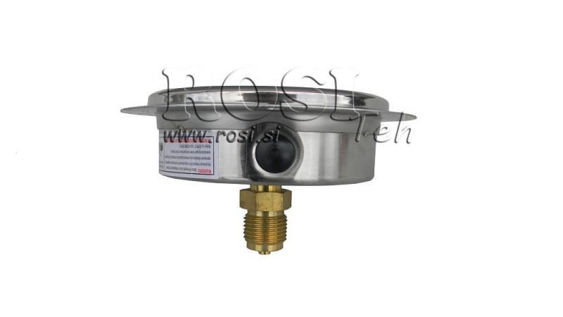 MANOMETR DN100 ZADNÍ 0 - 1 BAR - 1/2