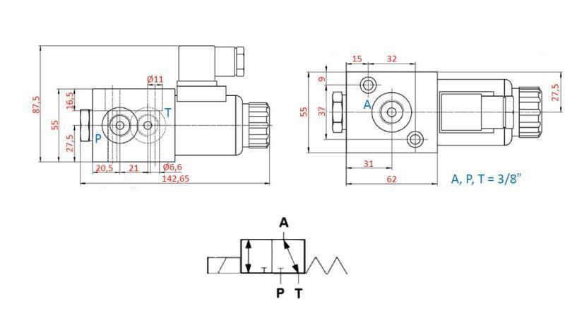 ΒΑΛΒΙΔΑ 3-ΔΡΟΜΩΝ 3/8 12V - 50lit