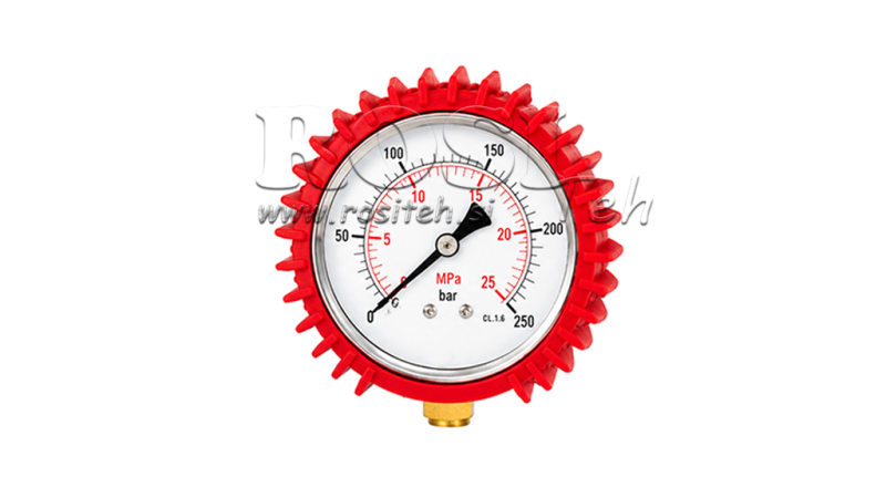 GOMMA PROTETTIVA PER MANOMETRO DN63 - ROSSO