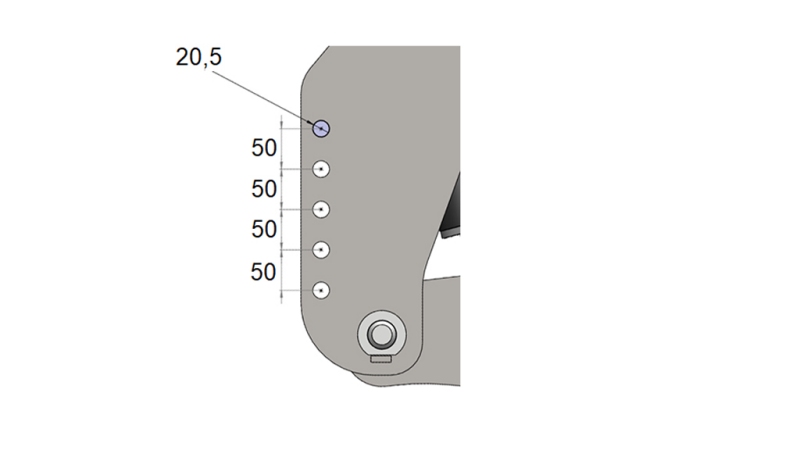 ΜΠΡΟΣΤΙΝΑ ΥΔΡΑΥΛΙΚΑ UNIVERSAL KIT 2KAT ΓΙΑ ΤΡΑΚΤΕΡ 1500KG - ΜΠΛΕ (RAL 5017)